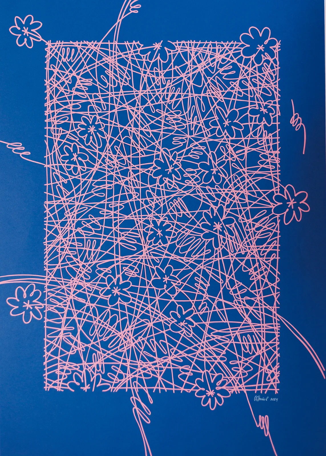 Image of April by Olha Hnativ, size: 100x70cm, made of Paper, papercutting, Papercut medium, from Lviv, priced at $950 Photo 1 of 4.