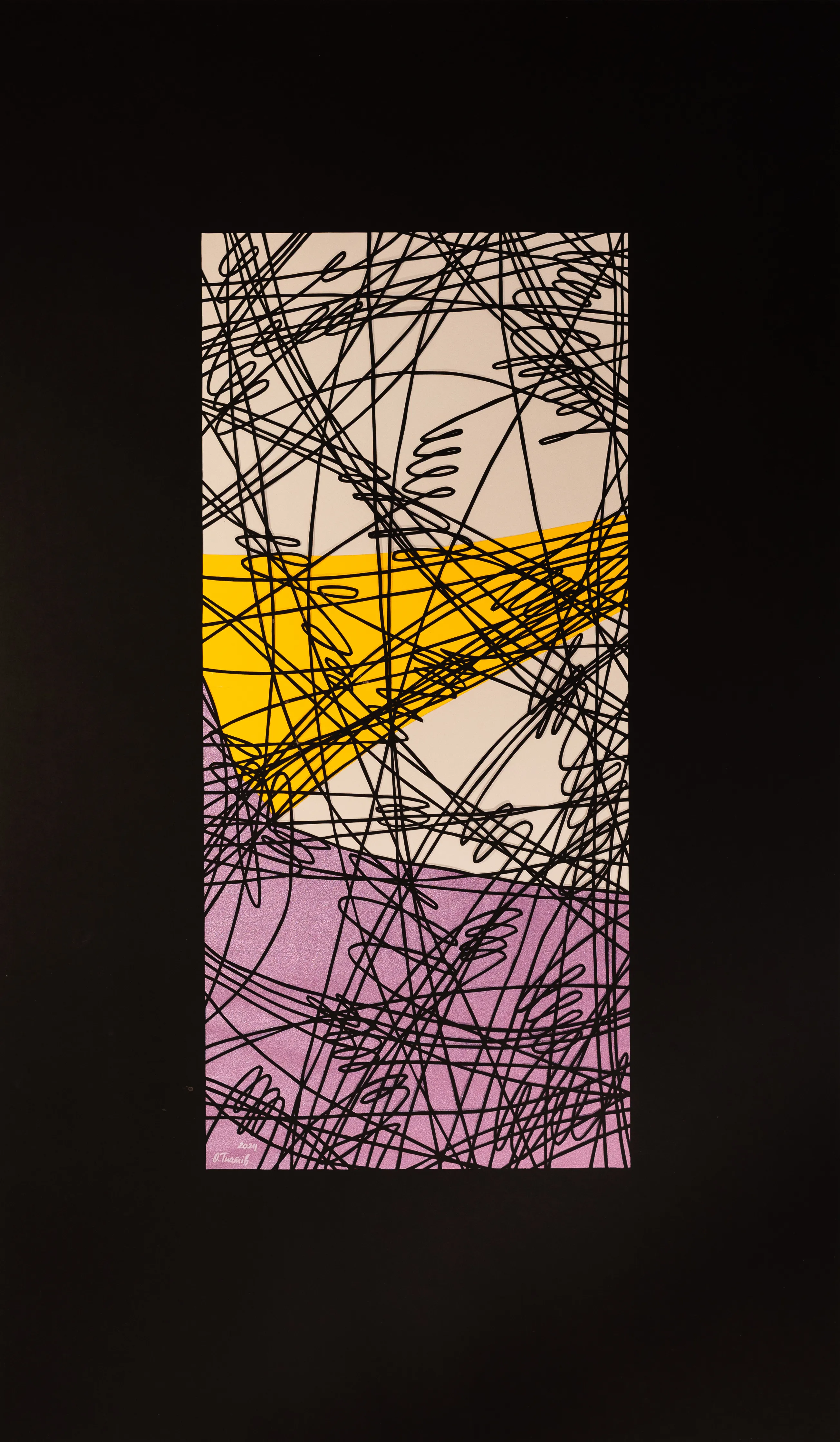 Image of Appliqué 2 by Olha Hnativ, size: 100x60cm, made of Paper, papercutting, Papercut medium, from Lviv, priced at $700 Photo 1 of 2.