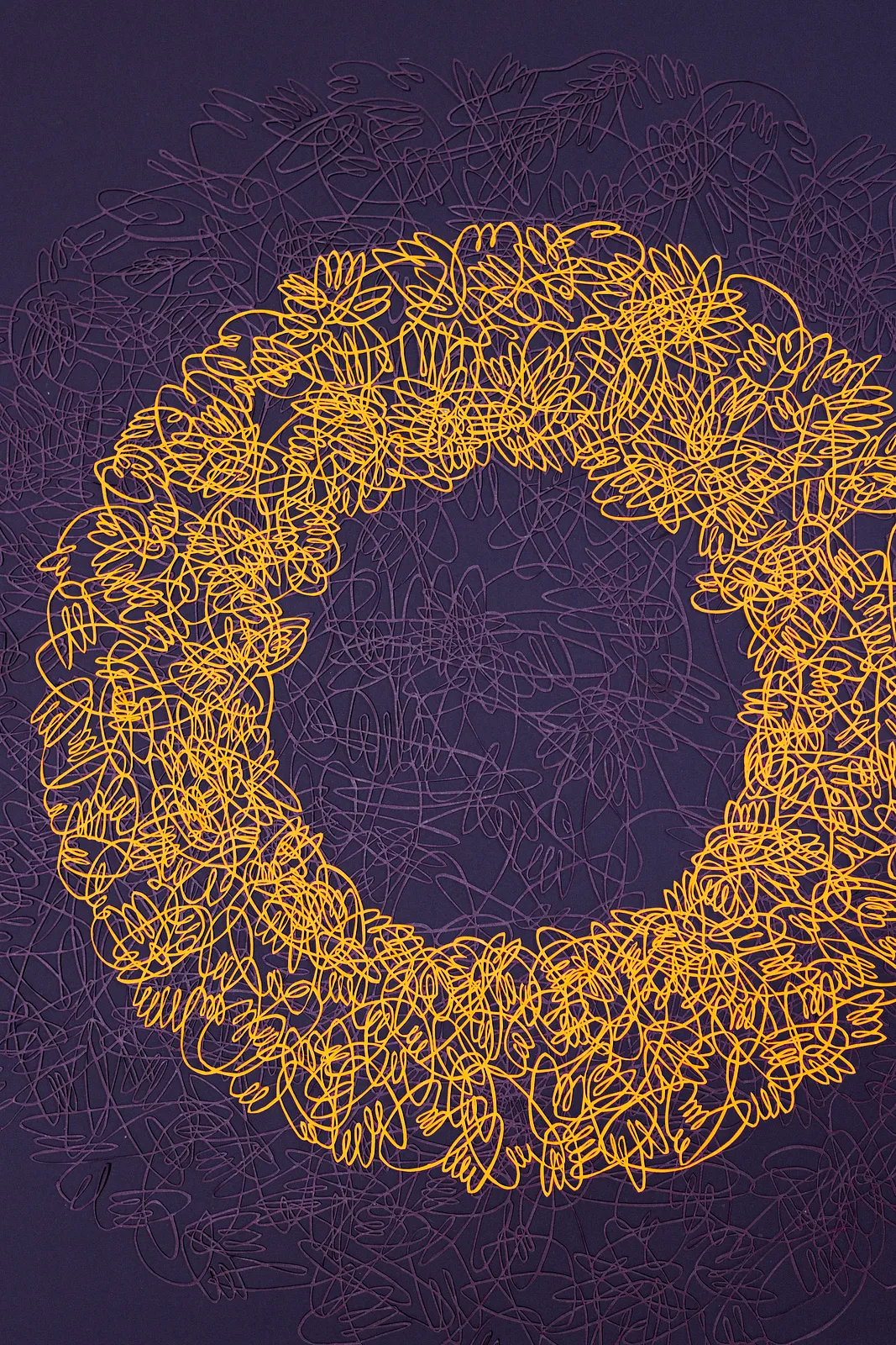 Image of Radiance 1 by Olha Hnativ, size: 60х60, made of Paper, papercutting, Papercut medium, from Lviv, priced at $1600 Photo 3 of 4.