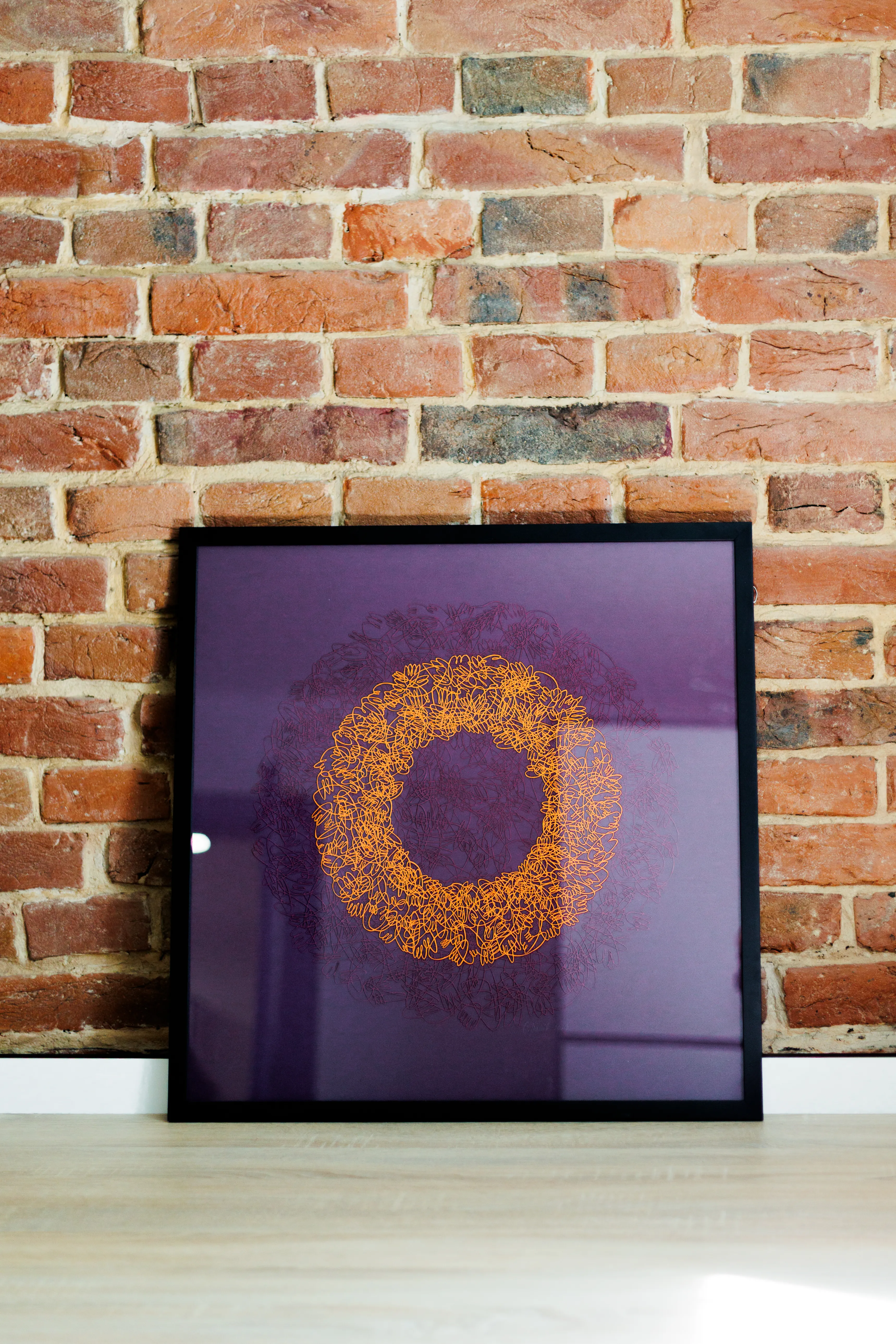Image of Radiance 1 by Olha Hnativ, size: 60х60, made of Paper, papercutting, Papercut medium, from Lviv, priced at $1600 Photo 4 of 4.