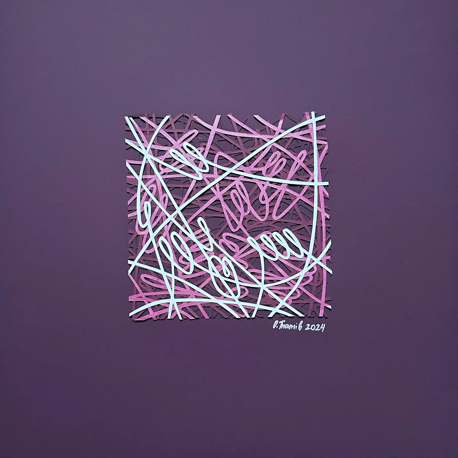 Image of Square 1 by Olha Hnativ, size: 36x35, made of Paper, papercutting, Papercut medium, from Lviv, priced at $200