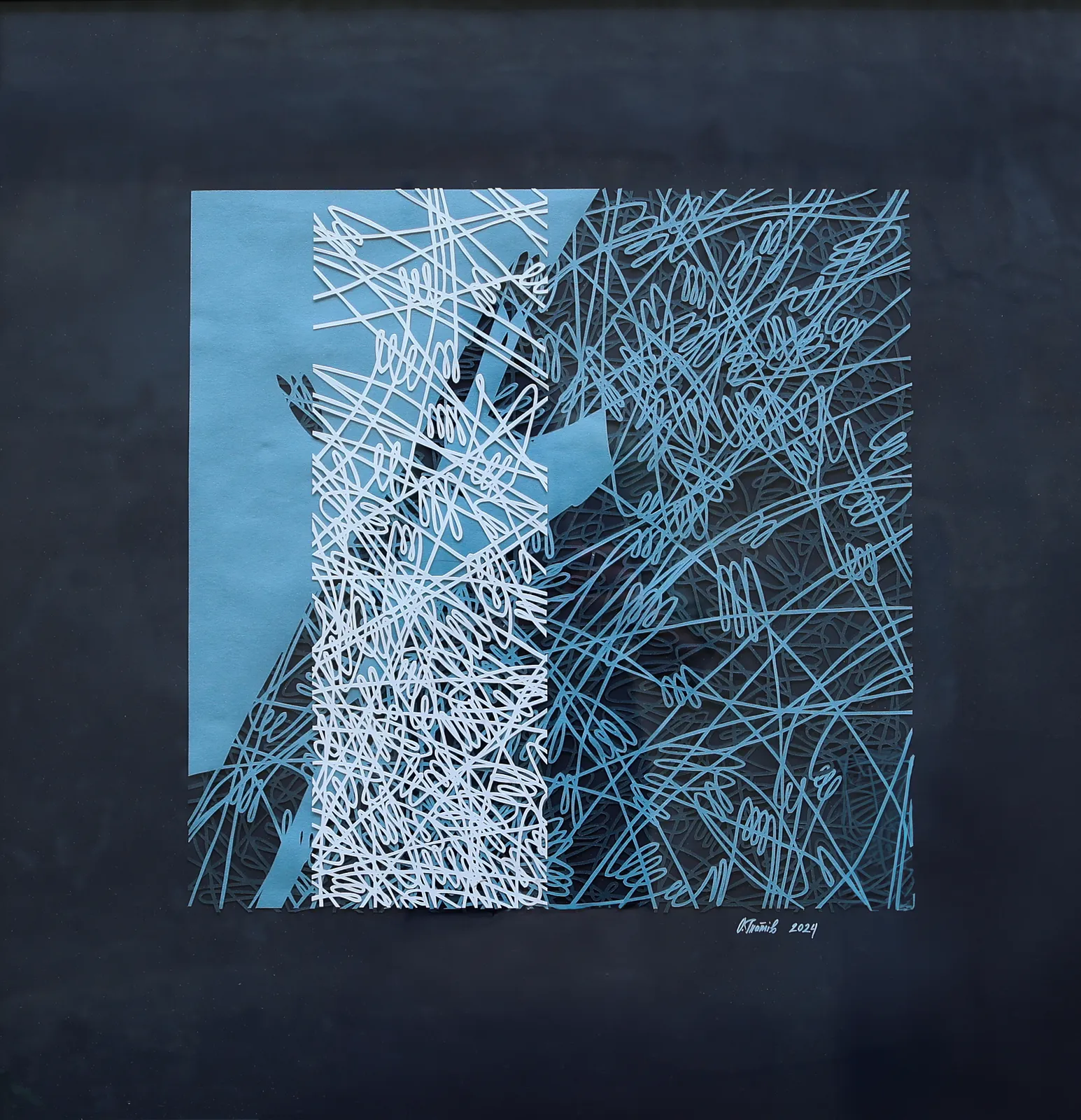 Image of Midwinter by Olha Hnativ, size: 72х72, made of Paper, papercutting, Papercut medium, from Lviv, priced at $950 Photo 1 of 4.