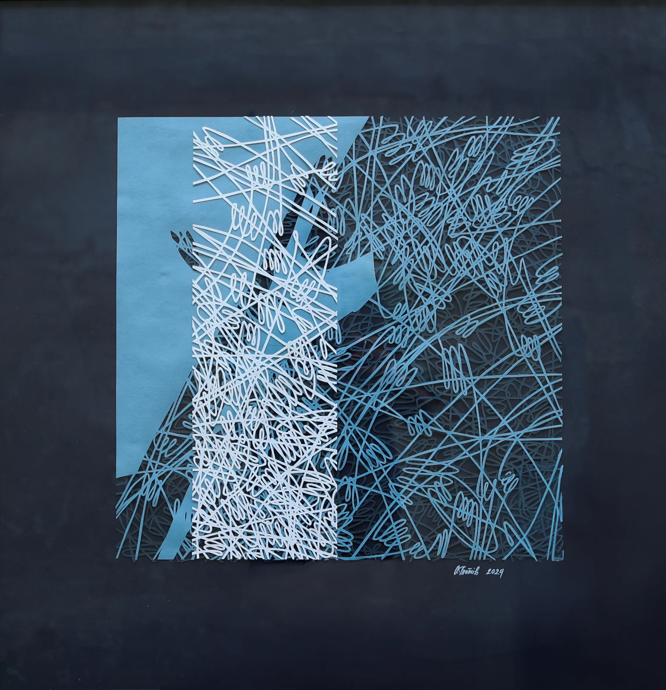 Image of Midwinter by Olha Hnativ, size: 72х72, made of Paper, papercutting, Papercut medium, from Lviv, priced at $950 Photo 1 of 4.