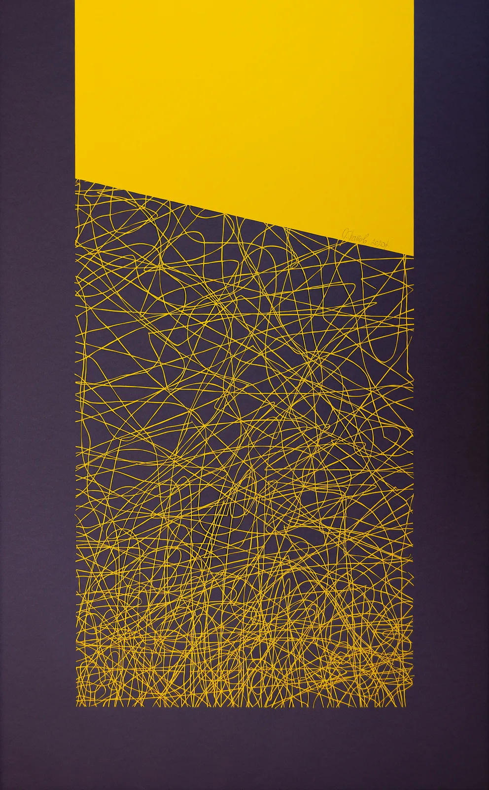 Image of Stretched Out by Olha Hnativ, size: 100х65, made of Paper, papercutting, Papercut medium, from Lviv, priced at $700 Photo 1 of 4.