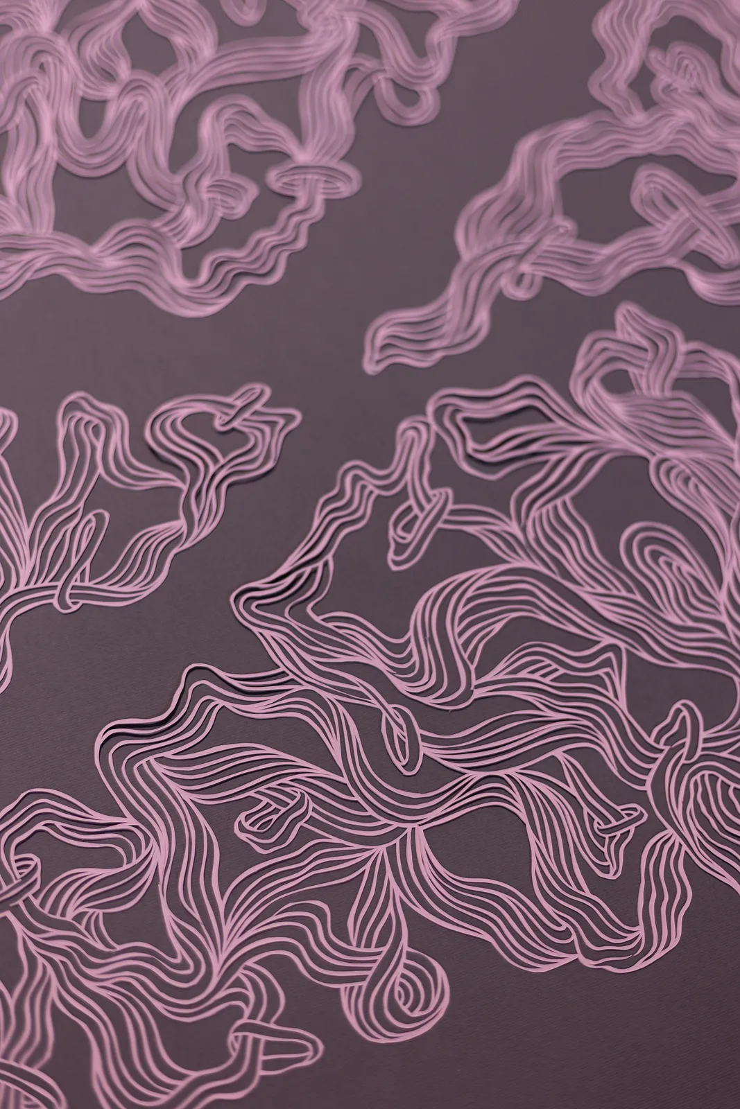 Image of Pink by Olha Hnativ, size: 80х60, made of Paper, papercutting, Papercut medium, from Lviv, priced at $700 Photo 2 of 4.