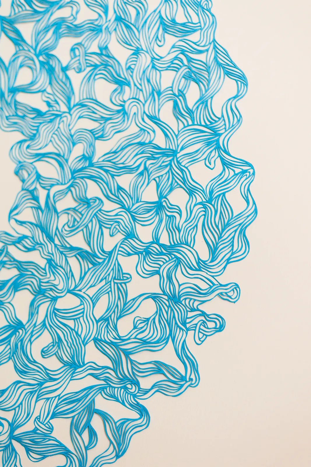 Image of Tension by Olha Hnativ, size: 90х90, made of Paper, papercutting, Papercut medium, from Lviv, priced at $800 Photo 3 of 5.