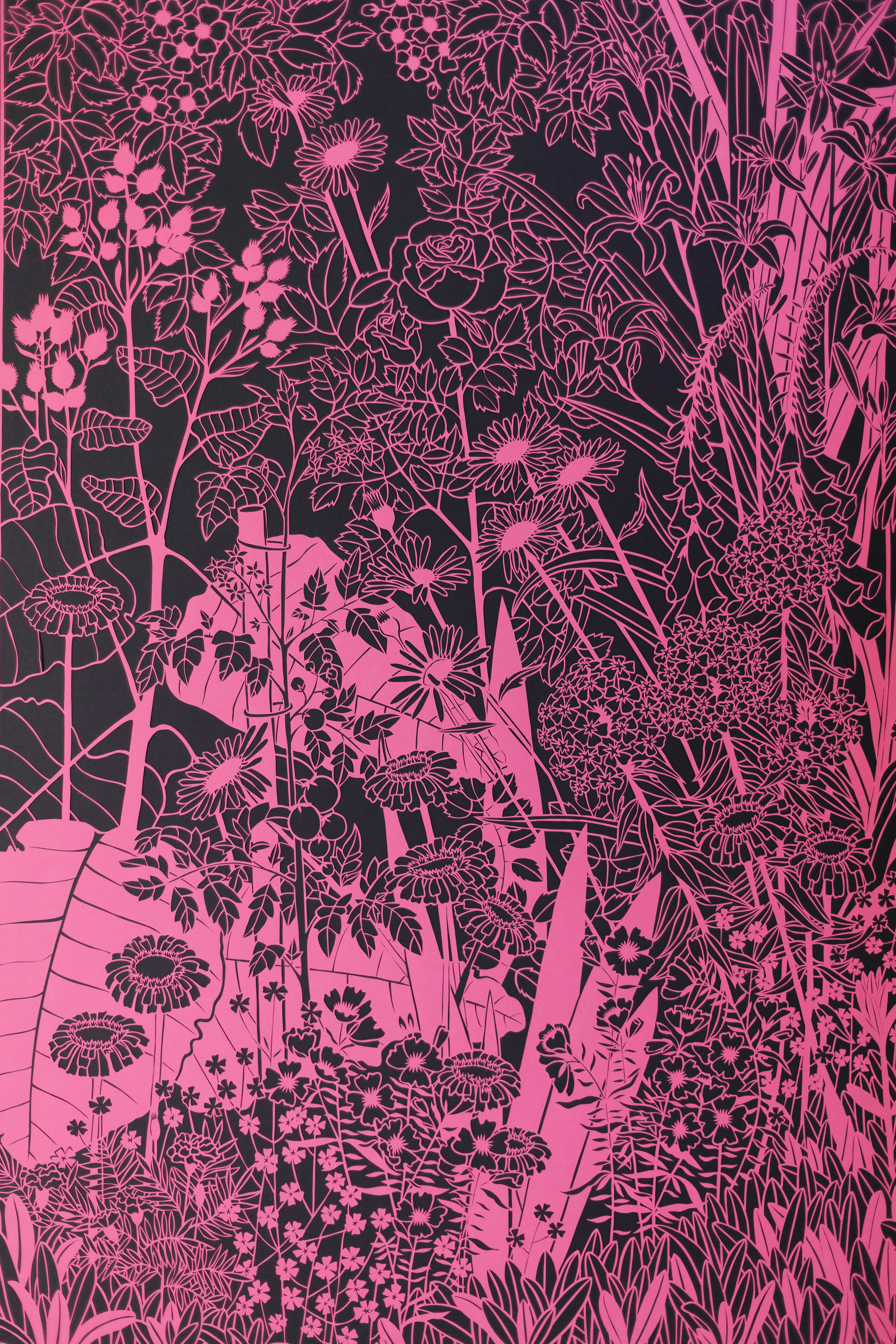 Image of Flowerbed by Olha Hnativ, size: 100х70, made of Paper, papercutting, Papercut medium, from Lviv Photo 5 of 5.